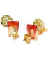 ფოტო #1 პროდუქტის Gold-Tone Sweet Treasures Stud Earrings