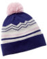 Фото #1 товара Qi Cashmere Mountain Ski Cashmere Hat Women's Blue