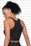 Pro Dri-Fit Graphic Crop Sıkı Kesim Siyah Kadın Spor Atleti