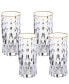 Marilyn Gold-Tone High Ball Tumblers, Set of 4