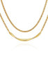 ფოტო #1 პროდუქტის Gold-Tone Layered Curb Chain Necklace, 18" + 2" Extender