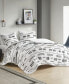 Фото #7 товара CLOSEOUT! Riku Clip Jacquard 3-Piece Duvet Cover Set, Full/Queen