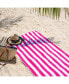 Фото #3 товара California Cabana Beach Towel (4 Pack, 30x70 in.), Striped, Soft Ringspun Cotton, Oversized Cabana Pool Towel