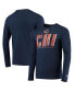 Фото #1 товара Men's Navy Chicago Bears Combine Authentic Static Abbreviation Long Sleeve T-shirt