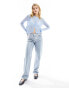 Фото #3 товара Mango lightweight cardigan in pale blue