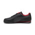 Фото #4 товара Puma Ferrari Roma Via 30806701 Mens Black Leather Motorsport Sneakers Shoes
