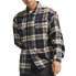 Фото #6 товара Puma Pl Statement Flanel Over Button Up Shirt Mens Beige, Blue Casual Tops 62636