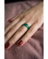 ფოტო #9 პროდუქტის Forest — Green jade stone skinny stacking rings