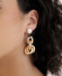 ფოტო #4 პროდუქტის Liquid Gold-Plated Cultured Freshwater Pearl 18K Gold-Plated Drop Earrings