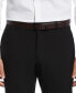 ფოტო #2 პროდუქტის Men's Matte Black Reversible Buckle Leather Belt