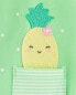 Baby Pineapple Cotton Romper 6M