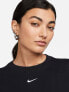 Nike mini swoosh boyfriend t-shirt in black