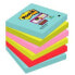 POST IT Super sticky removable adhesive note pad 76x76 mm with 90 sheets pack of 6 units