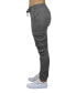 ფოტო #3 პროდუქტის Women's Loose Fit Cotton Stretch Twill Cargo Joggers Set, 2 Pack