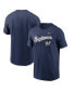 Фото #1 товара Men's Navy Milwaukee Brewers Bierbrauer Hometown T-shirt