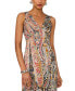 Фото #3 товара Women's Sleeveless V-Neck Paisley Midi Dress