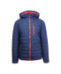 Spire By Galaxy Men's Puffer Bubble Jacket with Contrast Trim