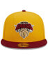 ფოტო #2 პროდუქტის Men's Yellow/Red New York Knicks Fall Leaves 2-Tone 59FIFTY Fitted Hat