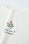 T-shirt with flower embroidery