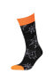 Erkek Pamuklu Halloween Temalı 2'li Uzun Çorap