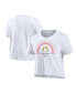 Фото #1 товара Women's White Paris 2024 Summer Olympics Cropped T-Shirt