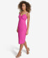 Фото #6 товара Women's Embellished-Strap Midi A-Line Dress