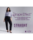 ფოტო #4 პროდუქტის Women's Shape Effect Pull-On Straight-Leg Jeans