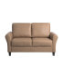 Фото #1 товара 57.9" W Faux Leather Wilshire Loveseat with Rolled Arms