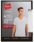 ფოტო #3 პროდუქტის Men's Ultimate® 4-Pk. Moisture-Wicking Stretch V-Neck T-Shirts