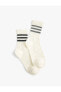 2'li Kolej Soket Çorap Seti Şerit Detaylı