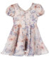 Фото #5 товара Big Girls Floral Organza Social Dress, Created for Macy's