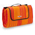 Фото #1 товара Плед для пикника Relaxdays Picknickdecke 200x200см оранжево-красно-полосатый