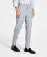 Фото #2 товара Men's Slim-Fit Wool Sharkskin Suit Pants, Created for Macy's