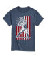 ფოტო #1 პროდუქტის Men's Flag Baseball Short Sleeve T-shirt