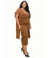 Plus Size Nadia Ruched V Neck Dress