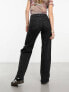 Фото #3 товара Only Juicy high waisted wide leg jeans in washed black