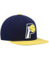 Фото #4 товара Men's Navy and Gold Indiana Pacers Hardwood Classics Team Two-Tone 2.0 Snapback Hat