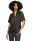 MICHAEL Women's Satin V-Neck Top