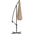 Фото #7 товара Пляжный зонтик Uniprodo округлый наклонный с диаметром 300 см кремовый