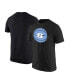 ფოტო #3 პროდუქტის Men's Black North Carolina Tar Heels Basketball Logo T-shirt