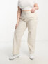Фото #4 товара ASOS DESIGN Curve relaxed boyfriend trouser in stone
