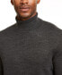 Фото #3 товара Men's Merino Wool Blend Turtleneck Sweater, Created for Macy's