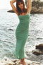 Фото #1 товара Платье со сборками и открытой спиной ZARA