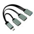 Фото #1 товара LogiLink UA0315 - USB 3.2 Gen 1 (3.1 Gen 1) Type-C - USB 2.0,USB 3.2 Gen 1 (3.1 Gen 1) Type-A - 5000 Mbit/s - Black,Grey - USB - 1 pc(s)