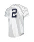 Фото #2 товара Men's Derek Jeter White New York Yankees Cooperstown Collection Authentic Jersey