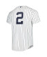 ფოტო #2 პროდუქტის Men's Derek Jeter White New York Yankees Cooperstown Collection Authentic Jersey