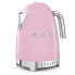 Фото #1 товара Электрический чайник Smeg KLF04PKEU розовый 1.7 л 2400 Вт пластик нержавеющая сталь регулируемый термостат индикатор уровня воды