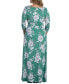 Фото #2 товара Women's Plus Size Maya Long Sleeve Scoop Neck Maxi Dress