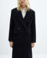 Фото #2 товара Пальто из шерсти с двойной планкой MANGO для женщин