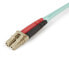 Фото #3 товара StarTech.com Aqua OM4 Duplex Multimode Fiber Optic Cable - 100 Gb - 50/125 - LSZH - LC/LC - 2 m~2m (6ft) LC/UPC to LC/UPC OM4 Multimode Fiber Optic Cable - 50/125µm LOMMF/VCSEL Zipcord Fiber - 100G Networks - Low Insertion Loss - LSZH Fiber Patch Cord - 2 m - OM4 - LC